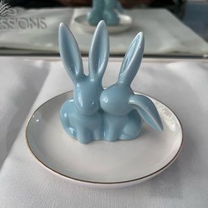 Blue Bunny Jewelry holder
